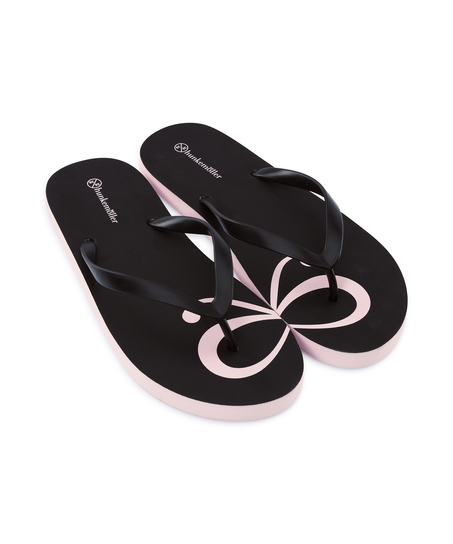 Tongs Bow flip flop, Noir