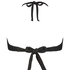 Bandeau bikinitop Crinkle, Zwart