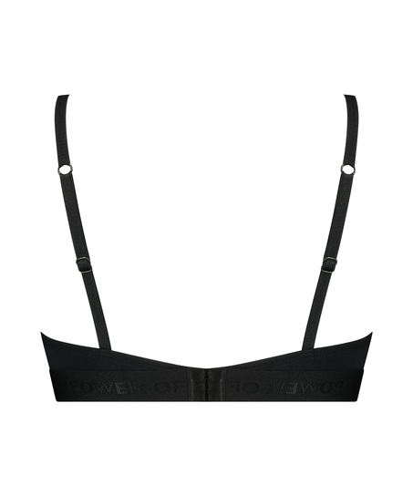 Triangle bralette Cutie, Zwart