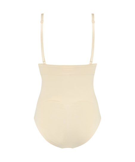 Naadloze corrigerend slip met hoge taille, Beige