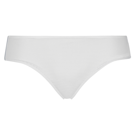 Slip brésilien invisible Stripe mesh, Blanc