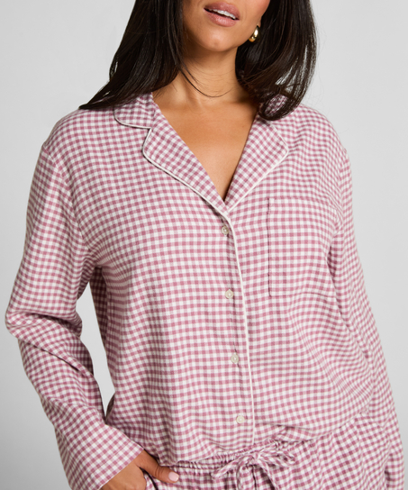 Pyjamatop Flanel Essentials, Paars
