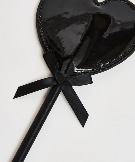 Fouet imitation cuir Private, Noir