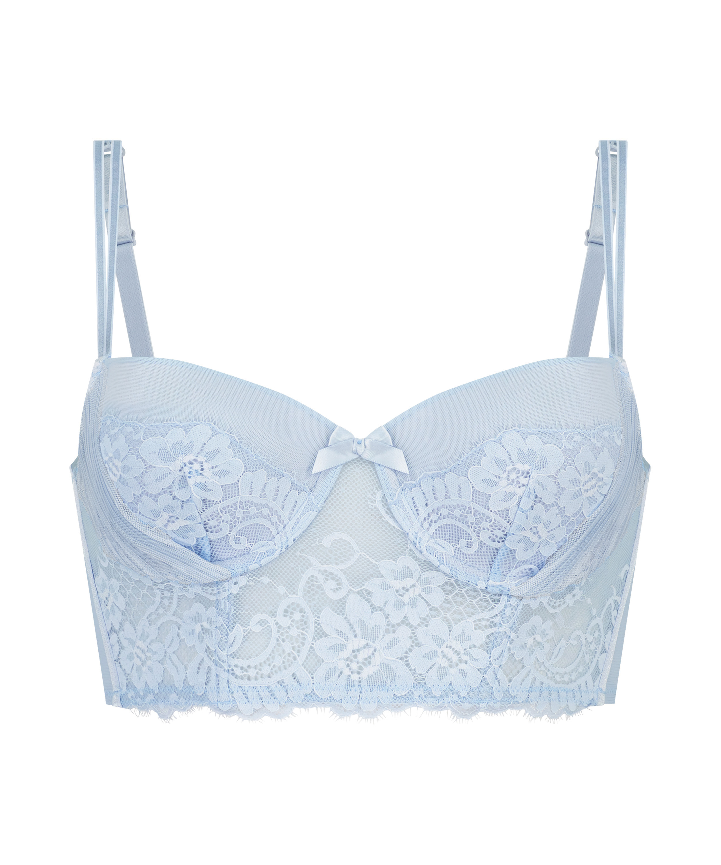 Soutien-gorge bustier pr&eacute;form&eacute; &agrave; armatures Catrin, Bleu, main