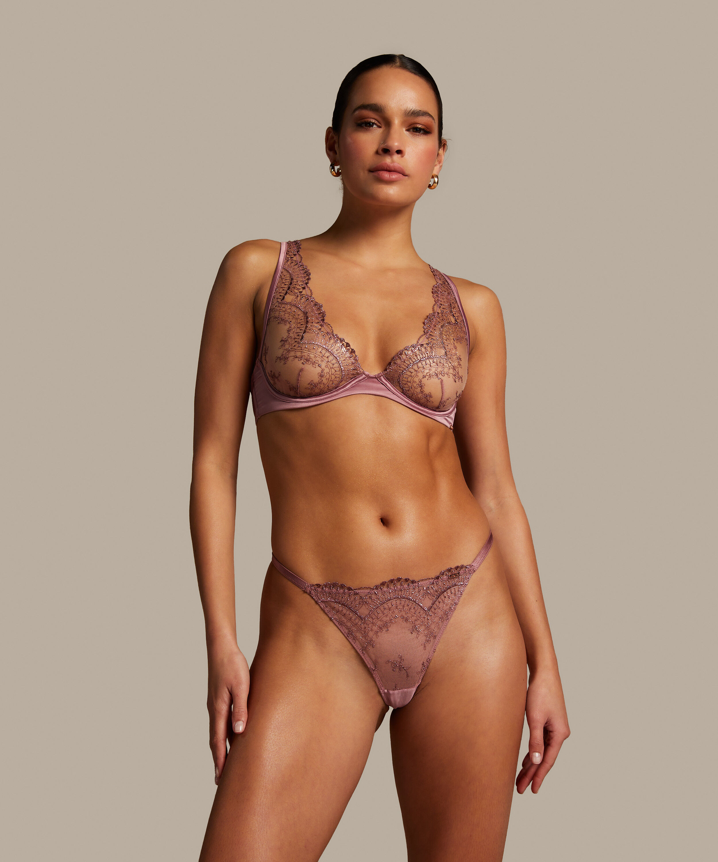 Soutien-gorge &agrave; armatures non-pr&eacute;form&eacute; Christine, Rose