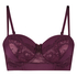 Voorgevormde strapless longline beugel bh Macy, Paars