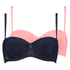 2 strapless voorgevormde beugel bh's, Blauw