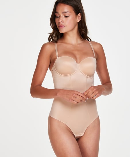 Body sculptant avec bonnets préformés, Beige