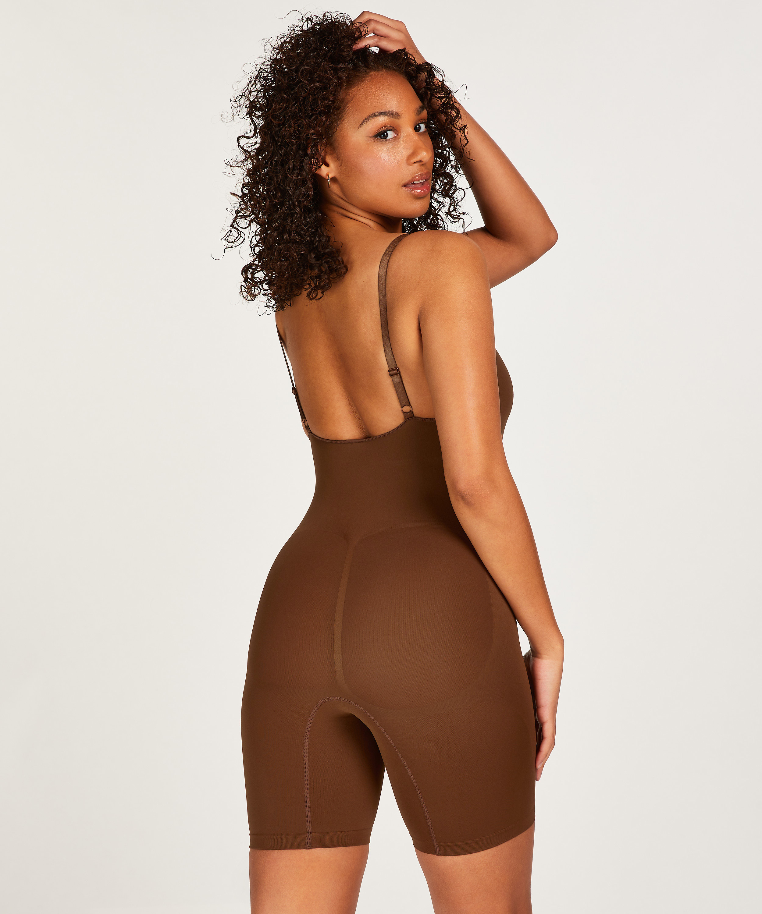 Body Slimmer sans couture mise en forme pour les cuisses, Rouge, main