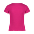 Shirt met korte mouwen Rib, Roze