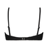 Voorgevormde bandeau bikinitop Crochet, Zwart