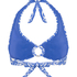 Cancun Halter Crop Top, Blauw