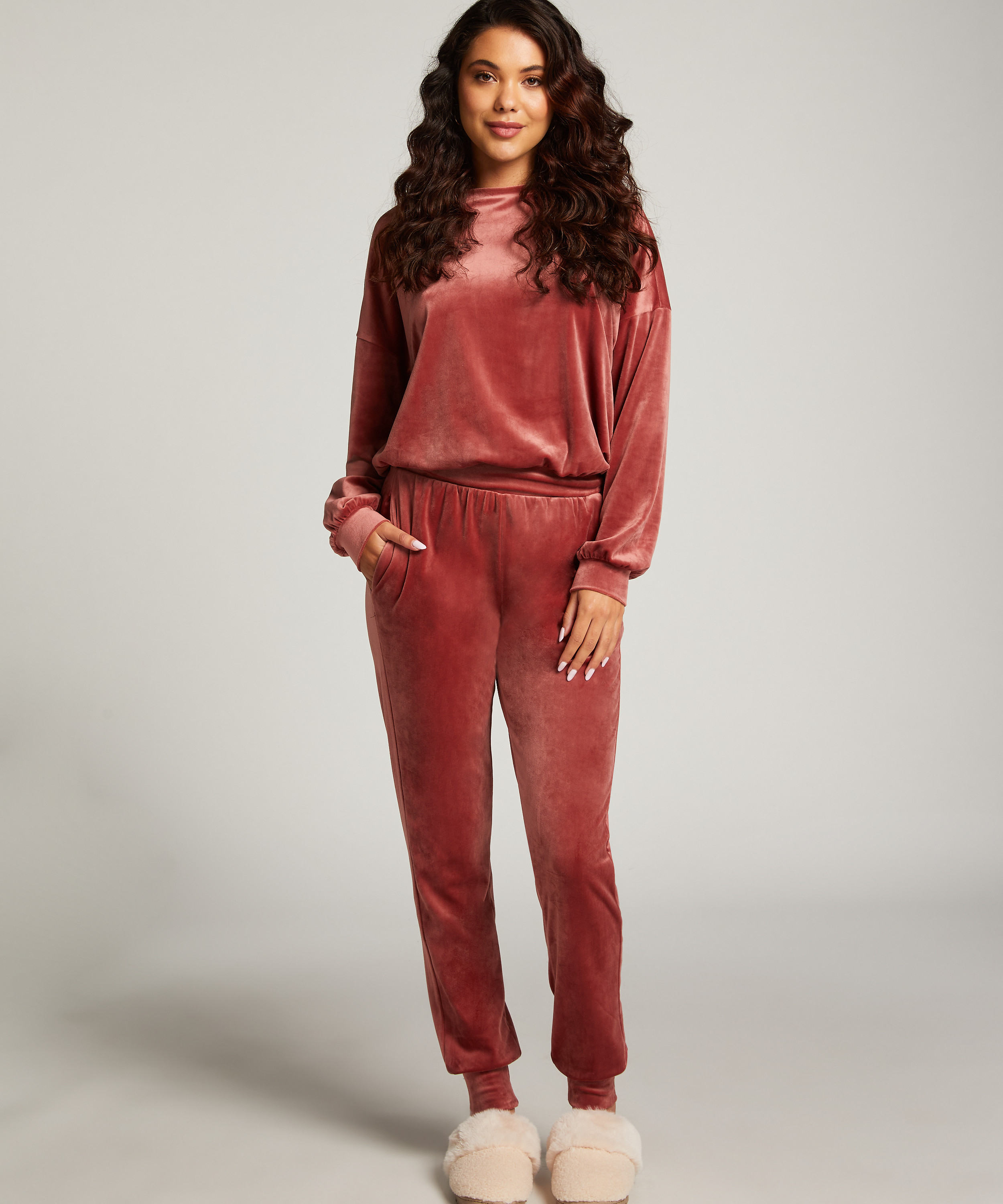 Velours Top, Roze, main