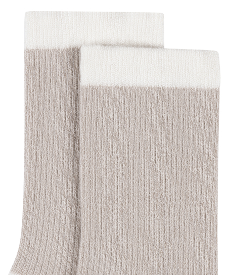 Chaussettes courtes en modal, Beige