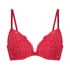 Voorgevormde push-up beugel bh Rose, Rood
