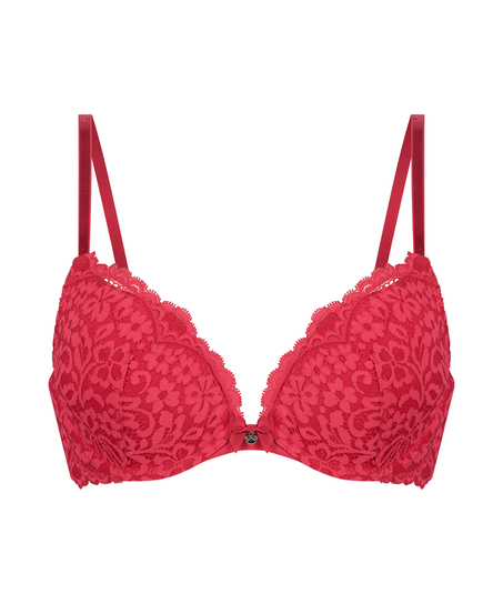 Voorgevormde push-up beugel bh Rose, Rood