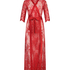 Lange Kimono Allover Lace, Rood