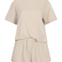 Pyjama-Set Jersey, Beige