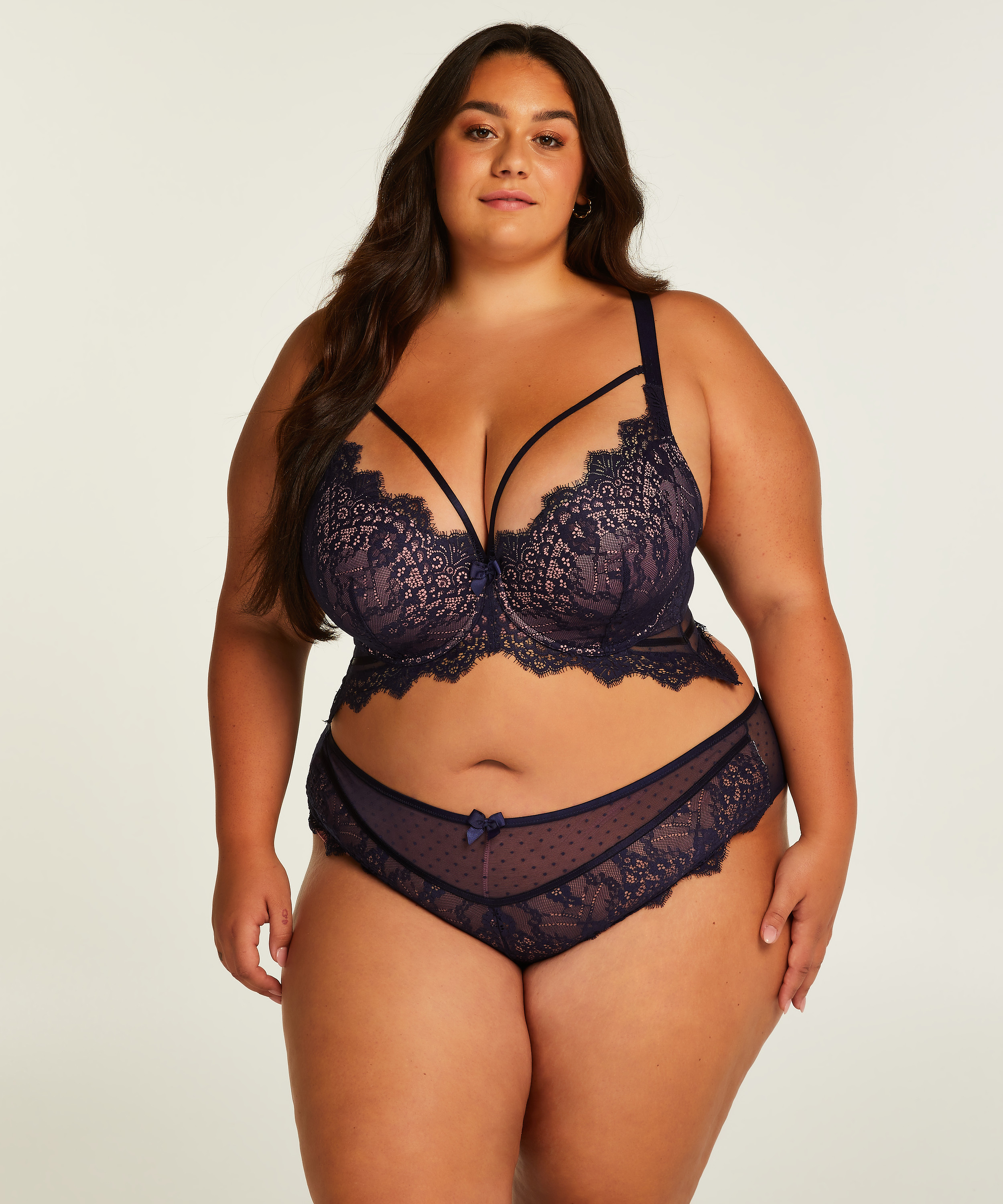 Soutien-gorge &agrave; armatures pr&eacute;form&eacute; longline Marilee, Bleu, main