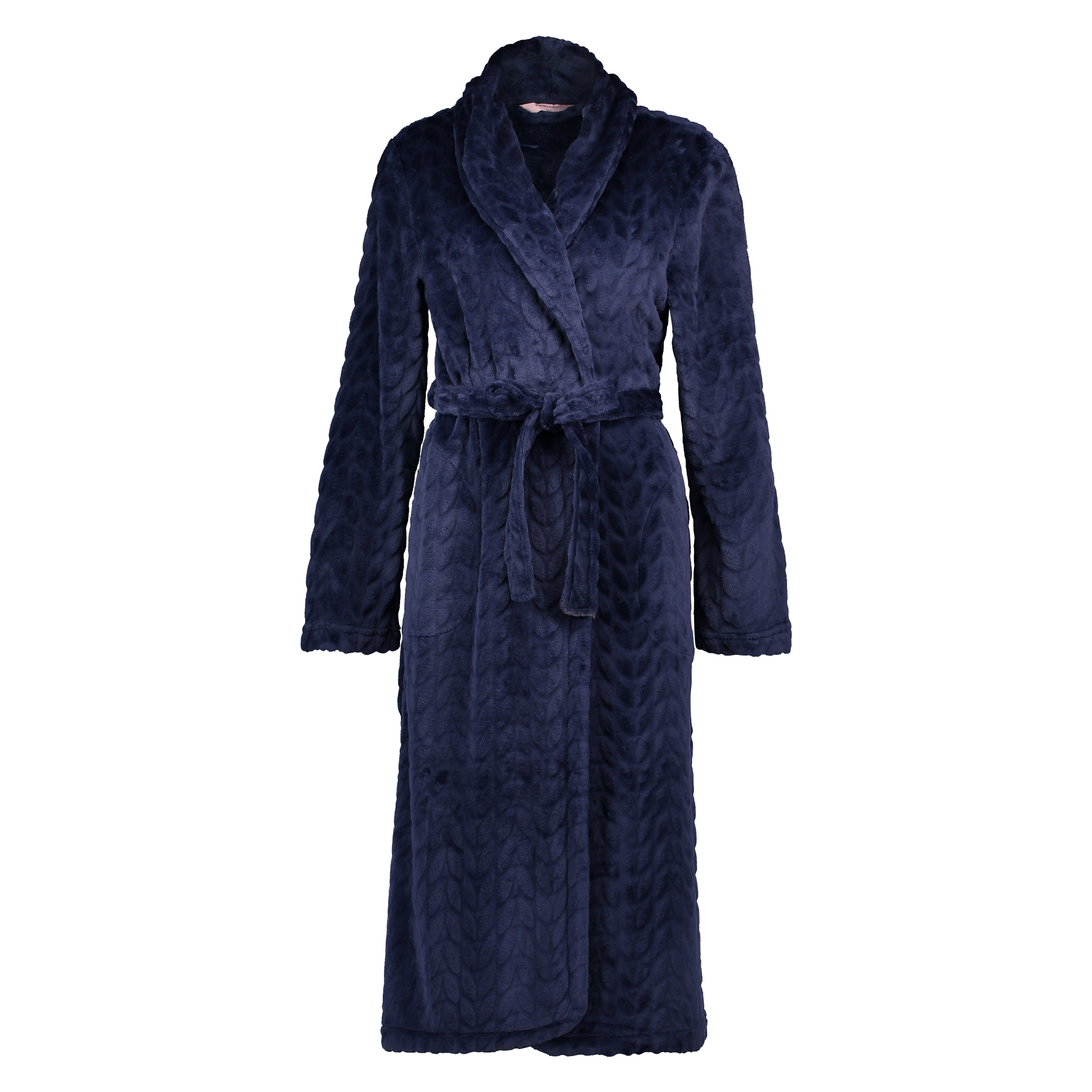 Badjas Fleece Leaves, Blauw, main