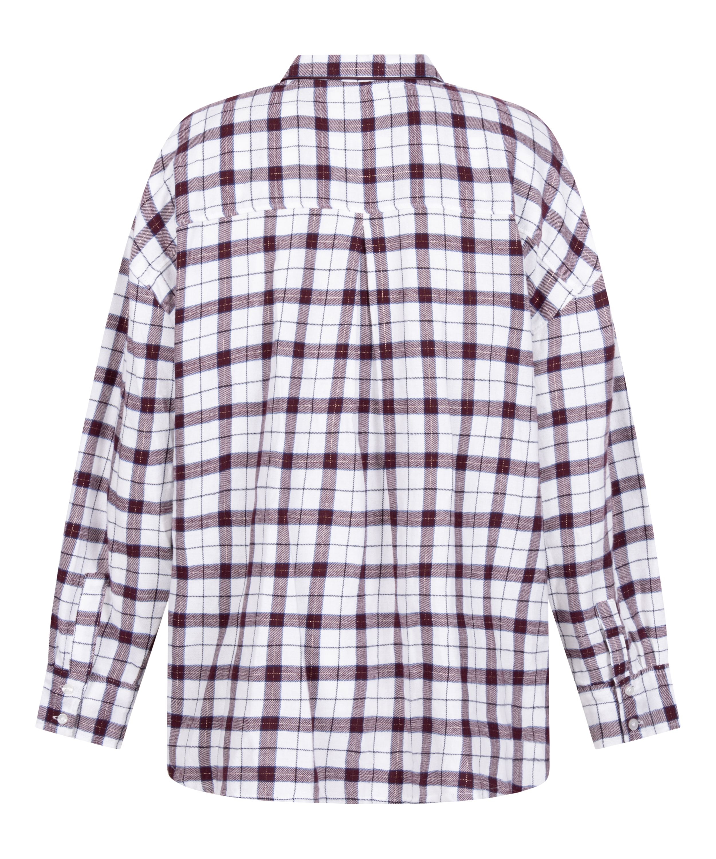Pyjamatop Flannel, Wit, main