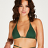 Haut de bikini triangle Digura, Vert