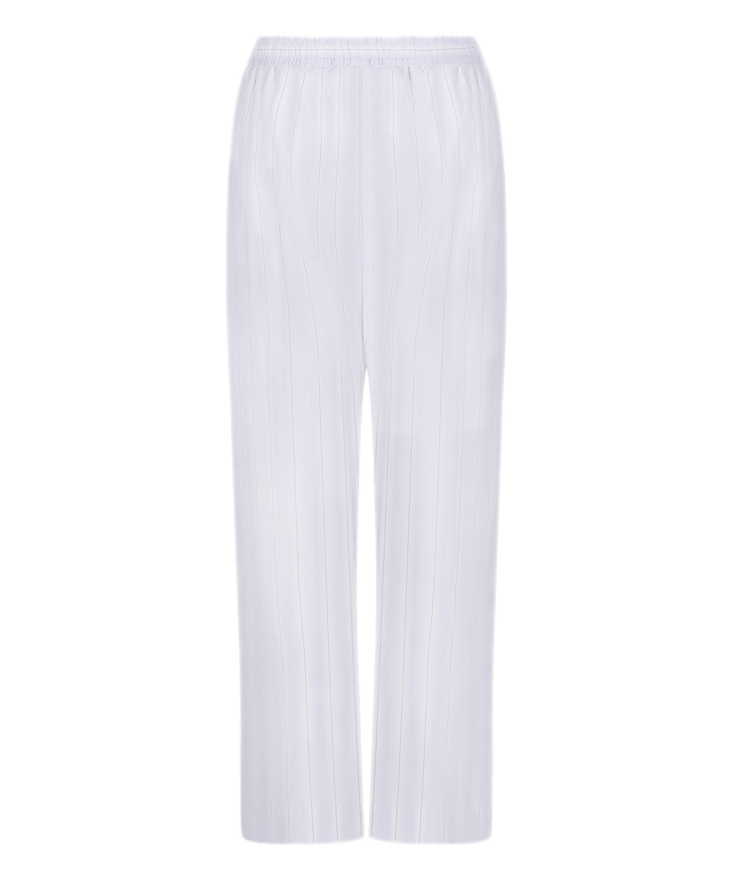 Geweven katoenen broek met streep, Paars, main