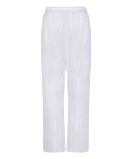 Geweven katoenen broek met streep, Paars