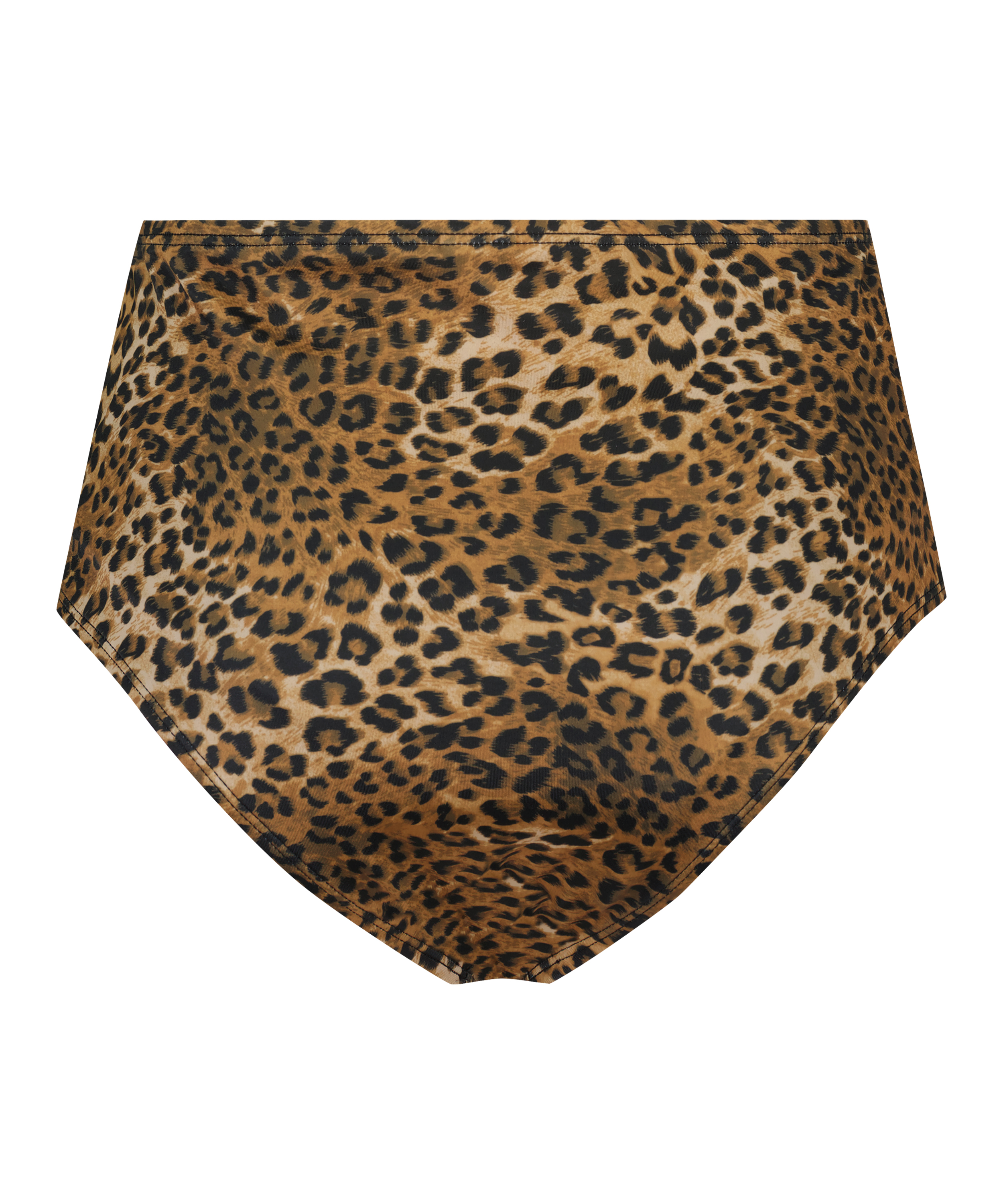 Hoog cheeky bikinibroekje Leopard, Bruin, main