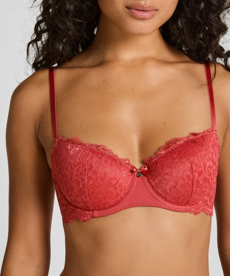 Soutien-gorge à armatures préformé Marine, Rouge