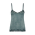 Cami top Velours Lace, Groen
