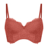 Voorgevormde longline beugel bh Arabella, Rood