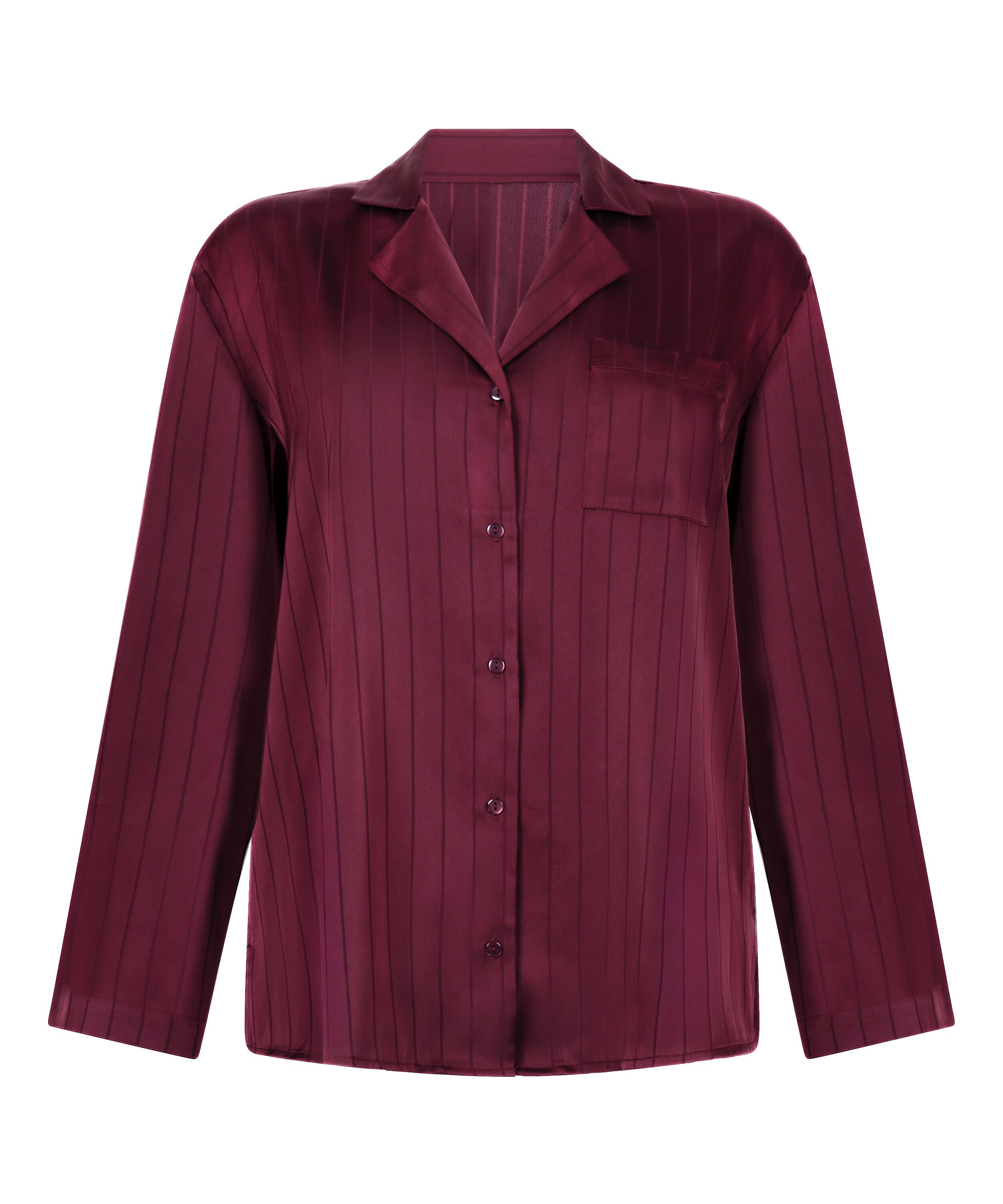 Veste en satin &agrave; rayures, Pourpre