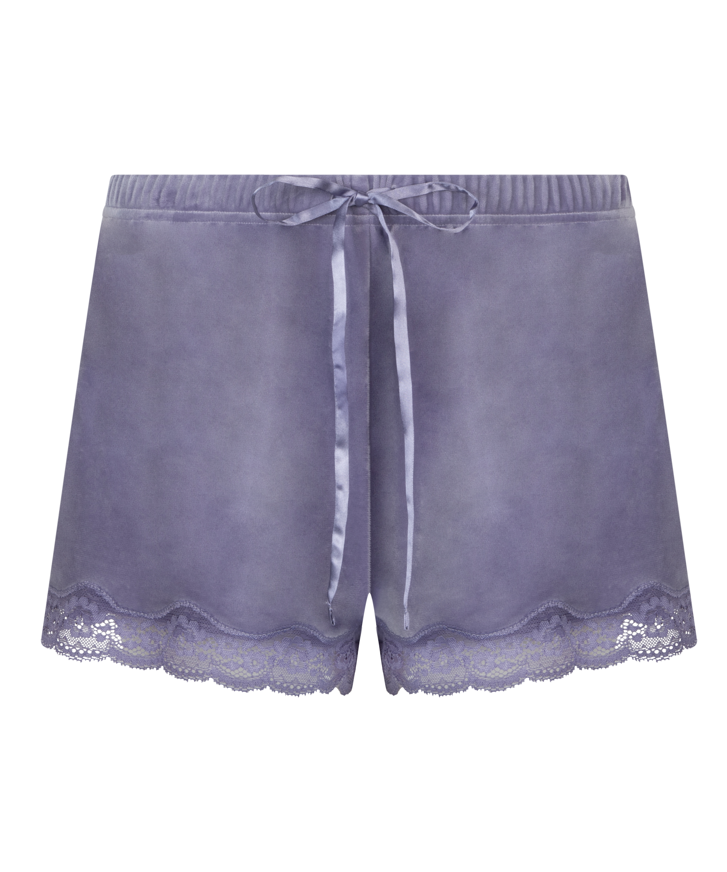 Shorts Velours Lace, Paars, main