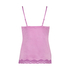 Cami top Velours Lace, Roze