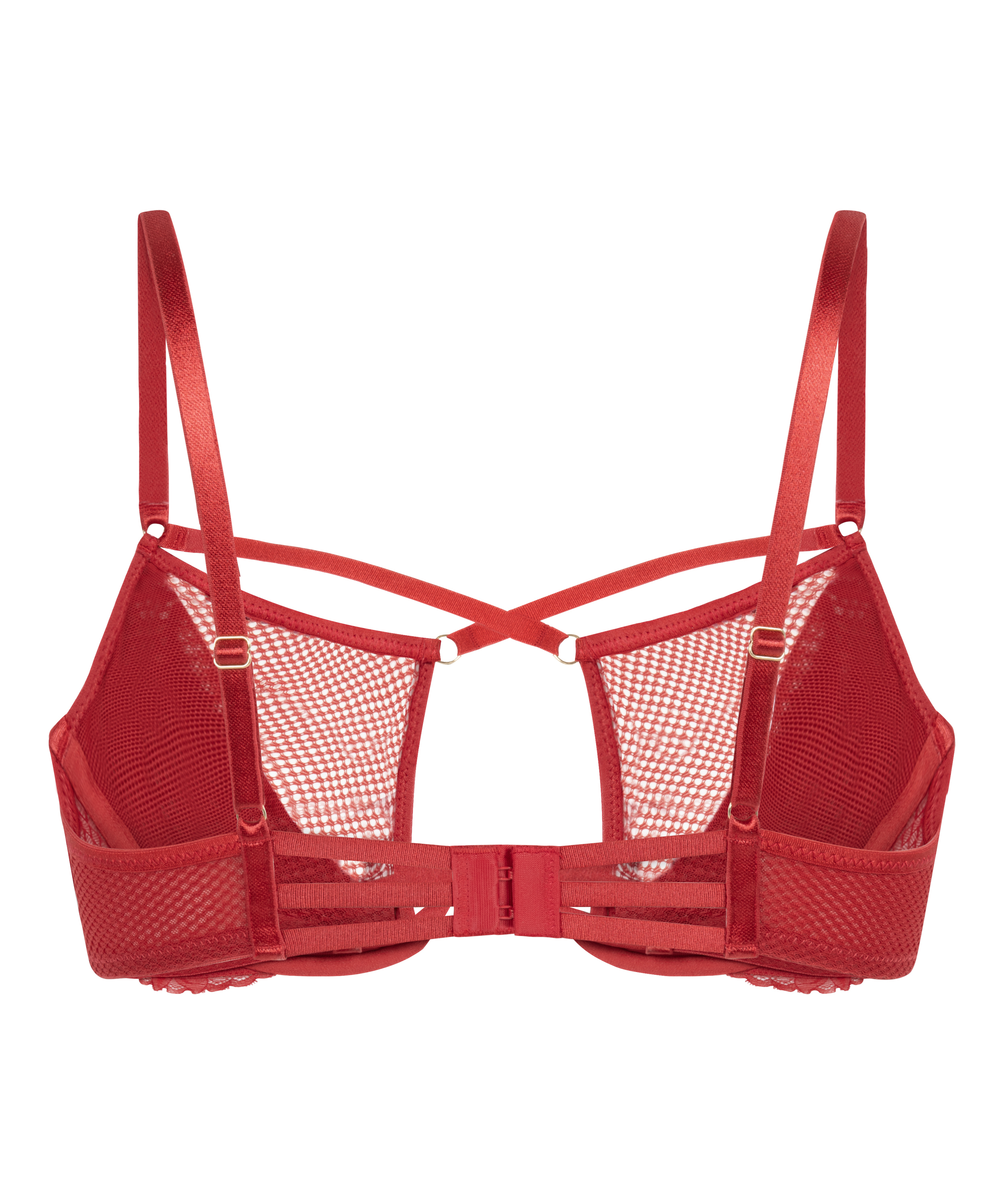 Soutien-gorge &agrave; armatures non-rembourr&eacute; Milana, Rouge, main