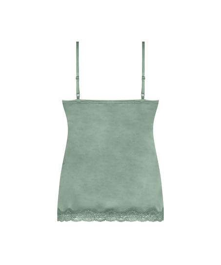 Cami top Velours Lace, Groen