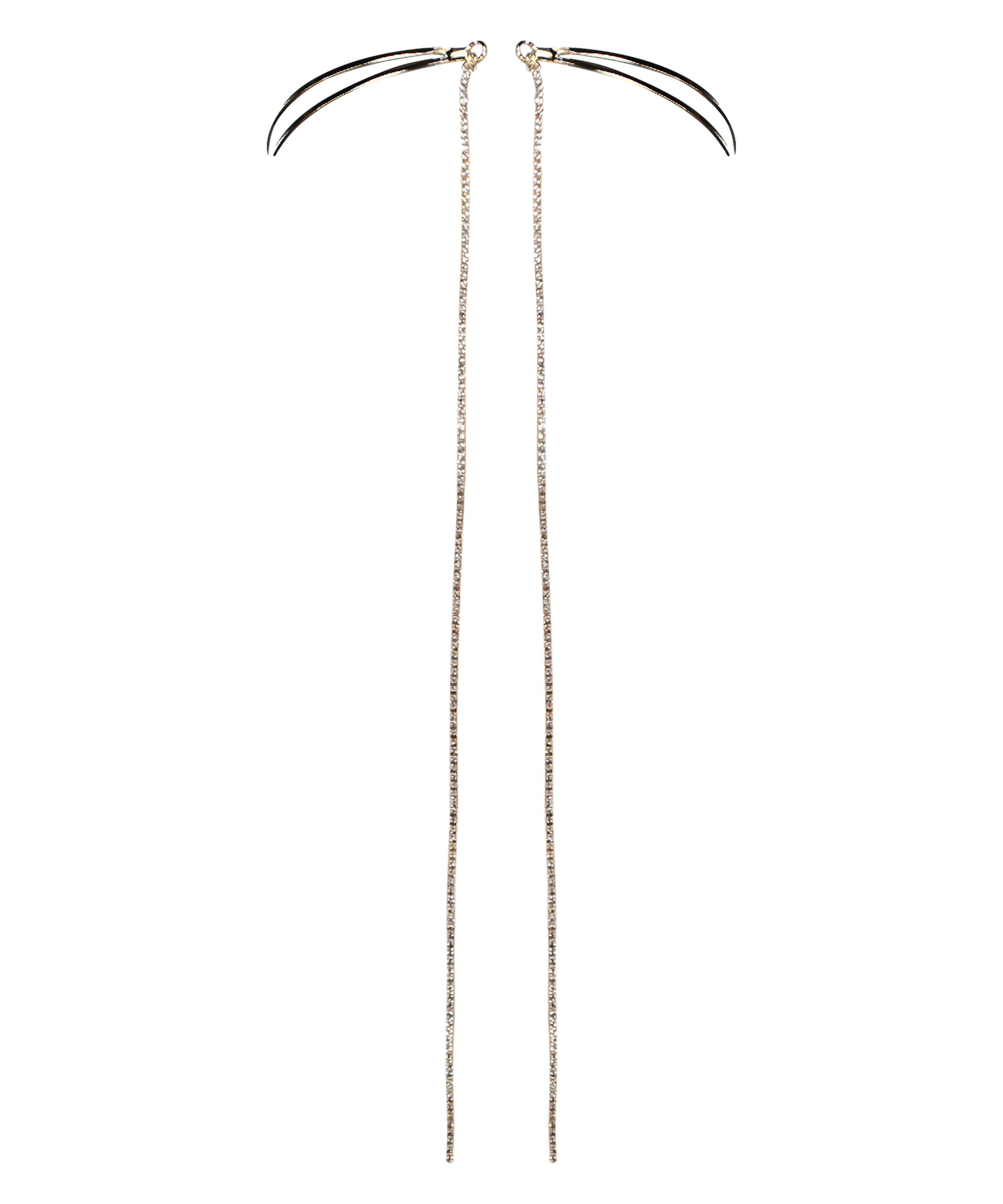 Tour de cou en chaîne, Jaune, main