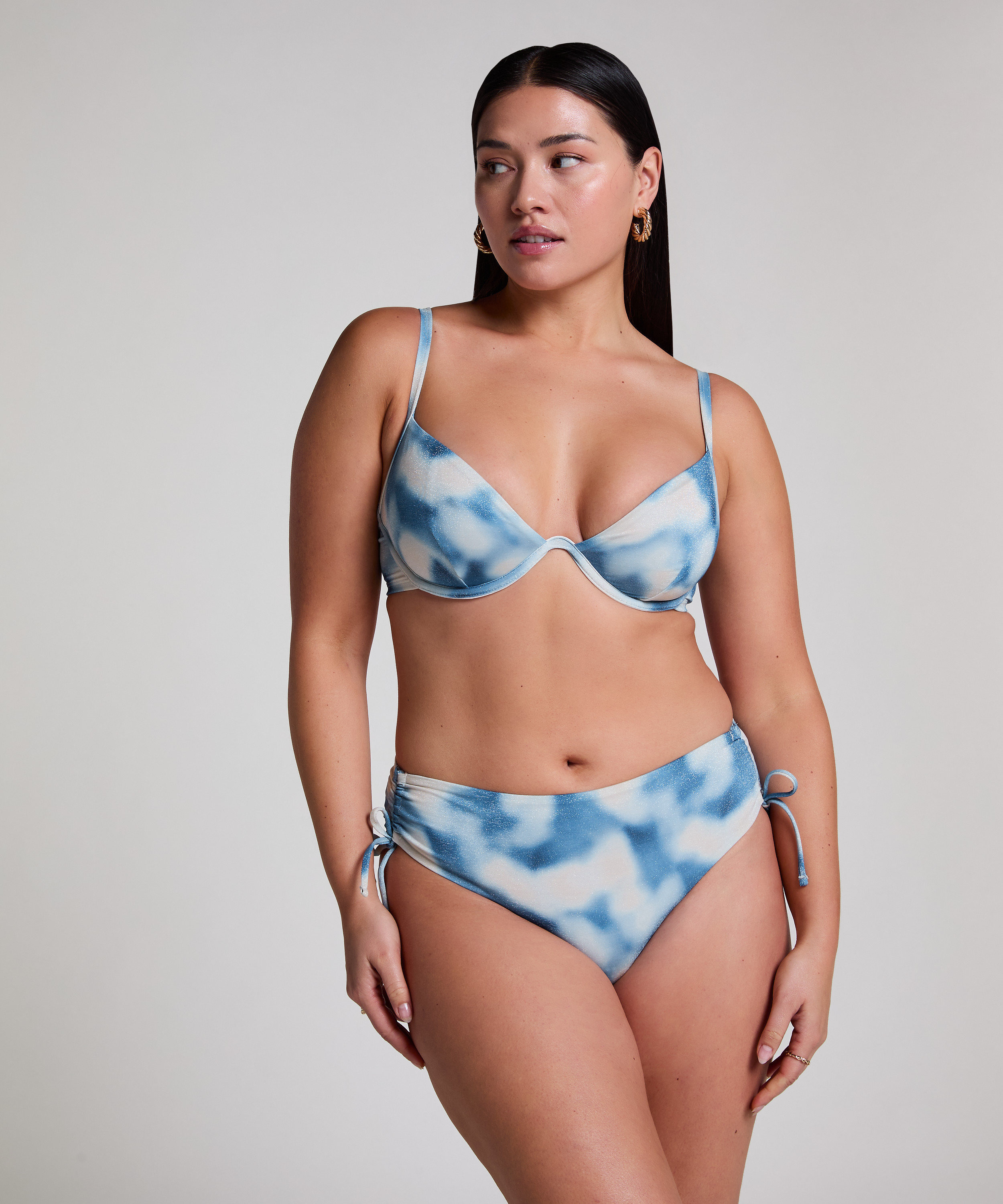 Niet-voorgevormde beugel bikinitop Lagoa, Blauw, main