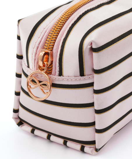 Make up tas Stripe, Roze