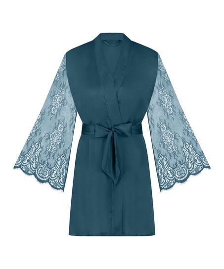 Kimono Satin, Blauw