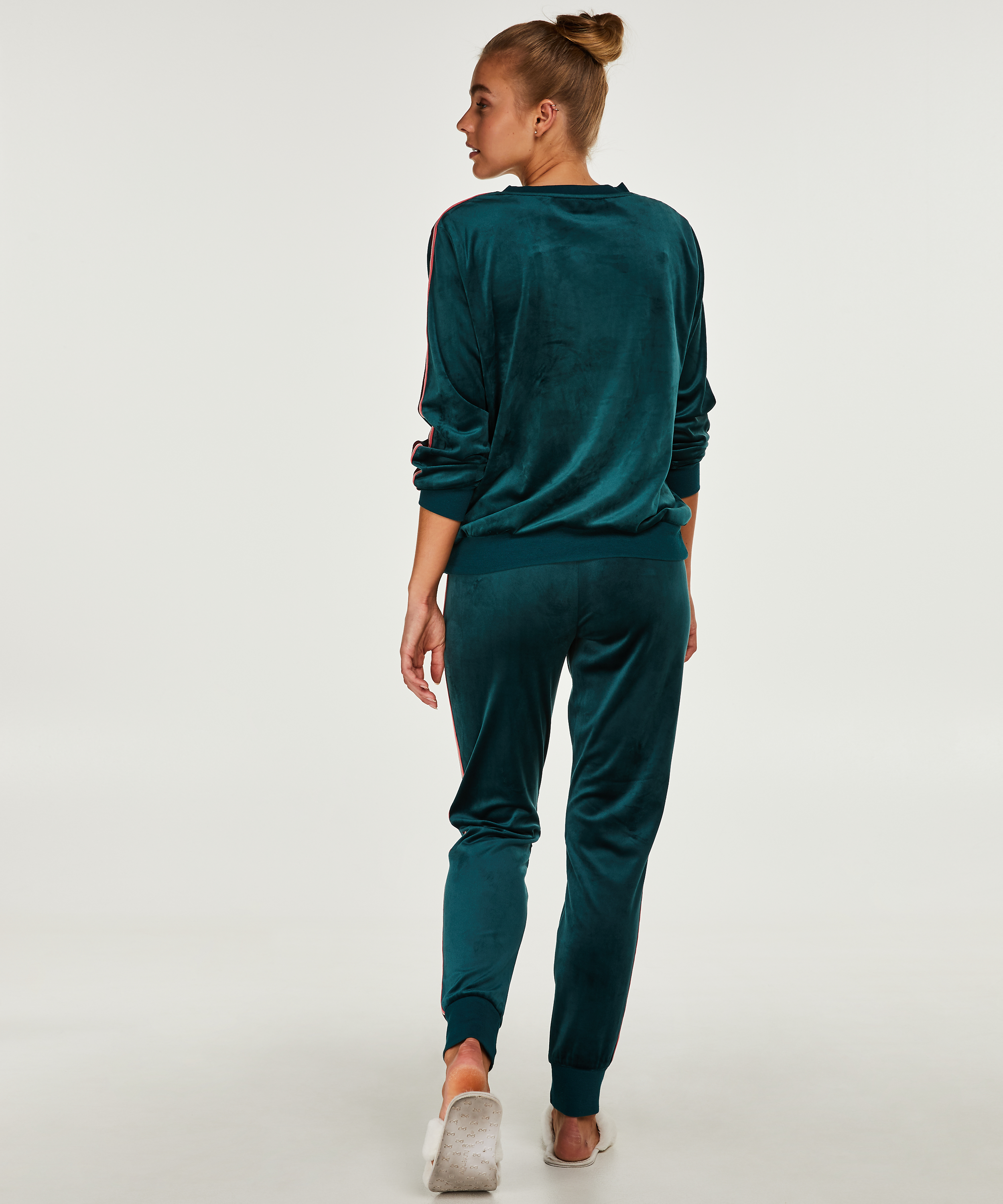 Top Velours Stripe, Groen, main