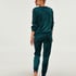 Top Velours Stripe, Groen