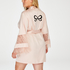 Kimono Satin en dentelle, Rose