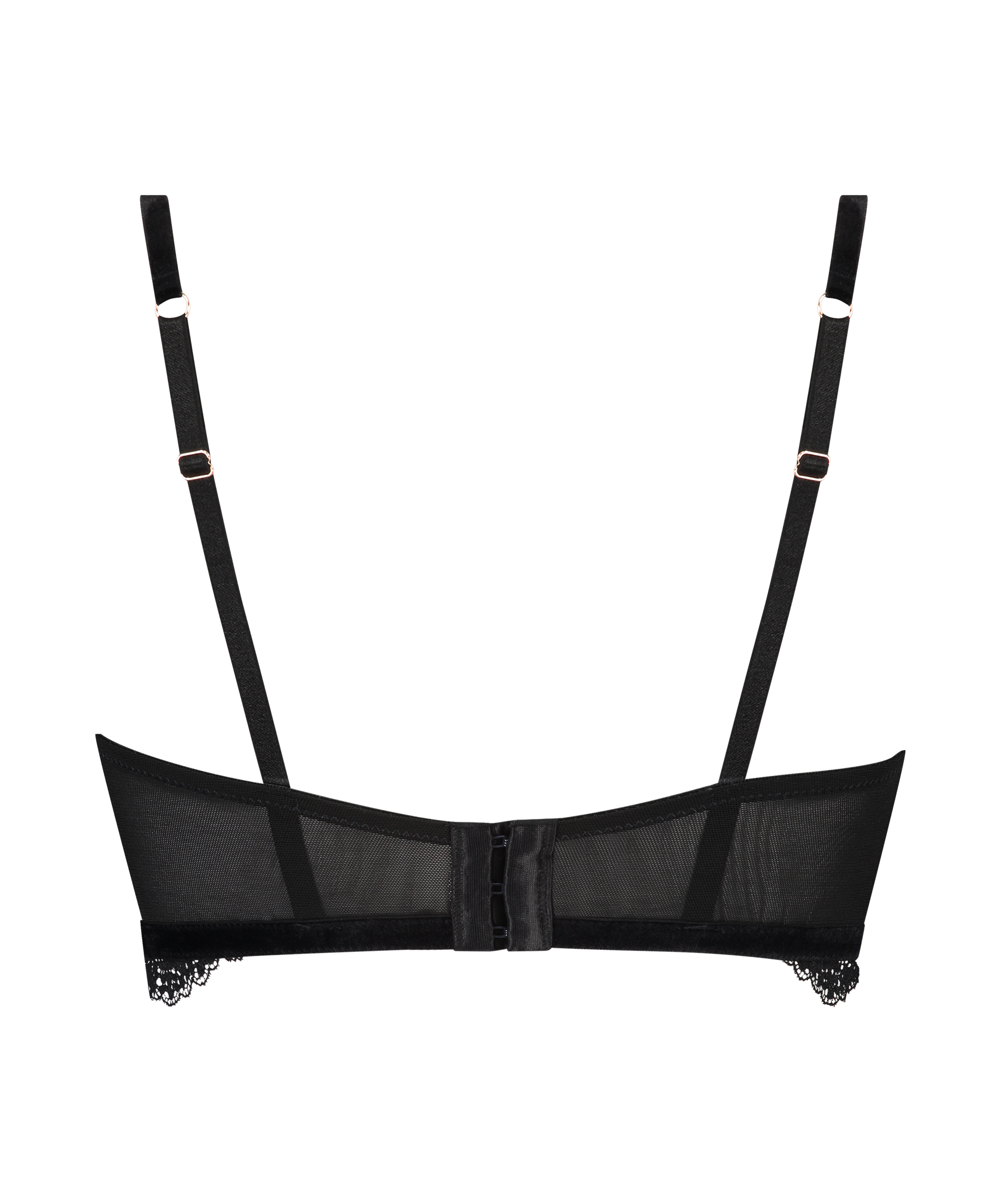 Soutien-gorge long rembourr&eacute; &agrave; armatures Raine, Noir, main