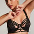 Soutien-gorge rembourré demi-bonnet à armatures longline Iggy, Noir