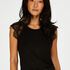 Singlet Lace Jersey, Zwart