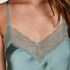 Cami top Satin Lace, Groen