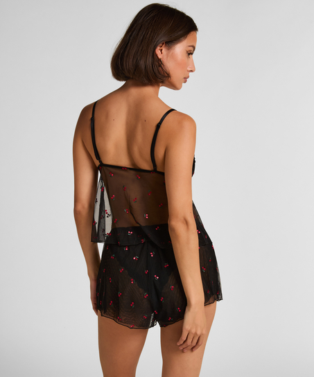 Mesh short Chelsey, Zwart
