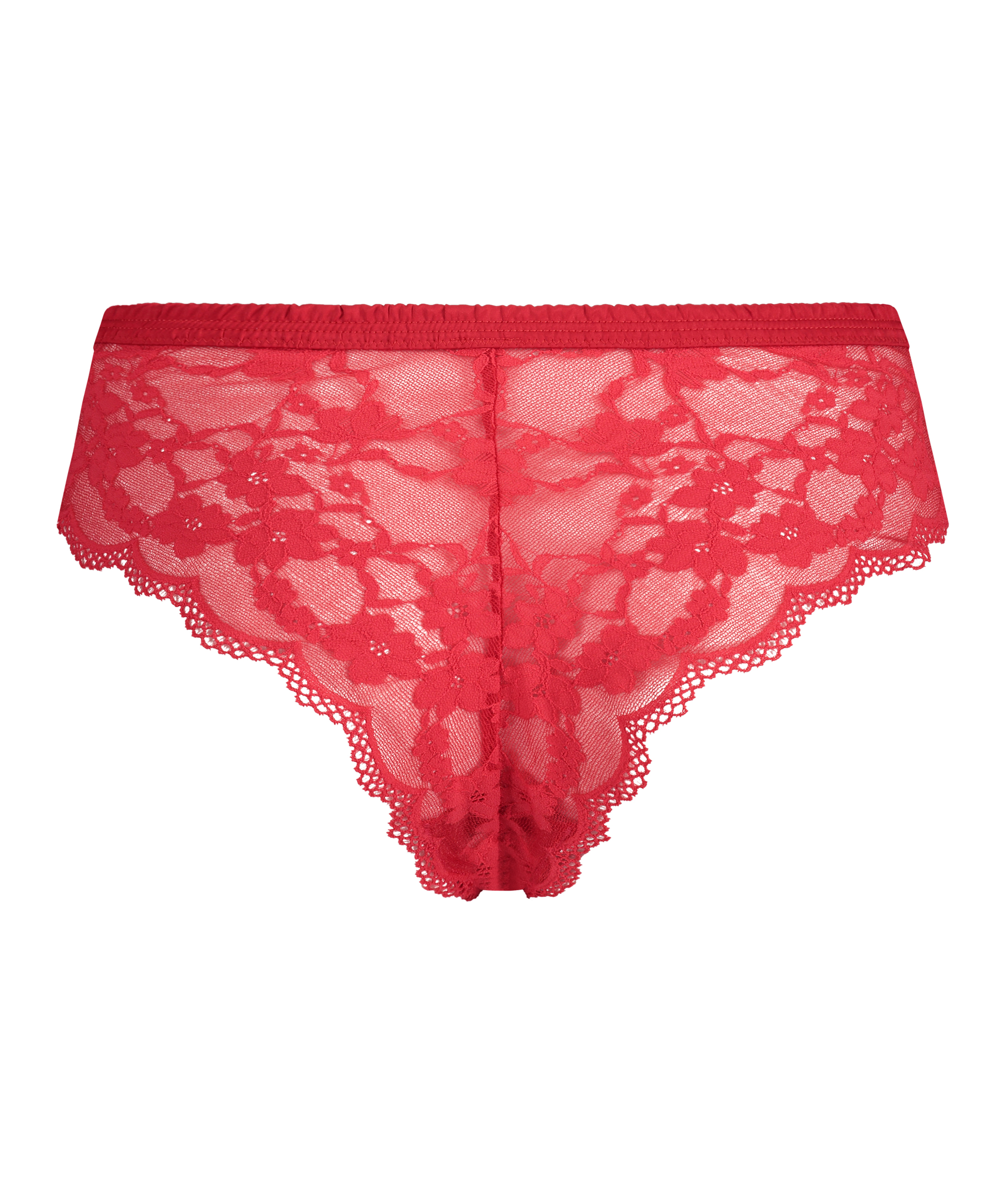 Slip br&eacute;silien jambe haute Iva Curvy, Rouge, main